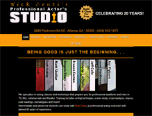 Tablet Screenshot of proactorsstudio.com